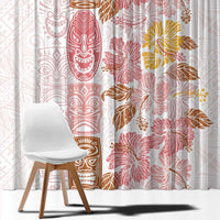 Christmas Aloha Hawaii Tiki Window Curtain Hibiscus Spring Colors - Polynesian Pride