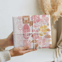 Christmas Aloha Hawaii Tiki Wrapping Paper Hibiscus Spring Colors LT7 - Polynesian Pride
