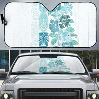 Christmas Aloha Hawaii Tiki Auto Sun Shade Hibiscus Summer Colors - Polynesian Pride