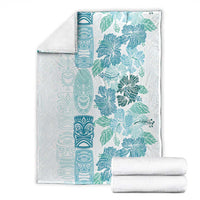 Christmas Aloha Hawaii Tiki Blanket Hibiscus Summer Colors - Polynesian Pride