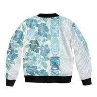 Christmas Aloha Hawaii Tiki Bomber Jacket Hibiscus Summer Colors LT7 - Polynesian Pride