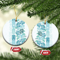 Christmas Aloha Hawaii Tiki Ceramic Ornament Hibiscus Summer Colors - Polynesian Pride