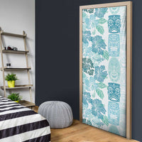 Christmas Aloha Hawaii Tiki Door Cover Hibiscus Summer Colors - Polynesian Pride