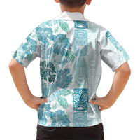 Christmas Aloha Hawaii Tiki Kid Hawaiian Shirt Hibiscus Summer Colors - Polynesian Pride