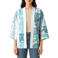 Christmas Aloha Hawaii Tiki Kimono Hibiscus Summer Colors - Polynesian Pride