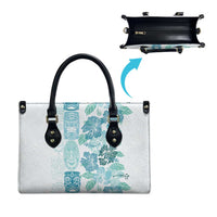 Christmas Aloha Hawaii Tiki Leather Bag Hibiscus Summer Colors - Polynesian Pride