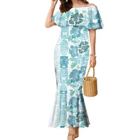 Christmas Aloha Hawaii Tiki Mermaid Dress Hibiscus Summer Colors - Polynesian Pride