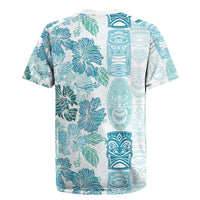 Christmas Aloha Hawaii Tiki Rugby Jersey Hibiscus Summer Colors - Polynesian Pride