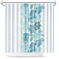 Christmas Aloha Hawaii Tiki Shower Curtain Hibiscus Summer Colors - Polynesian Pride