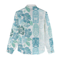 Christmas Aloha Hawaii Tiki Women Casual Shirt Hibiscus Summer Colors - Polynesian Pride