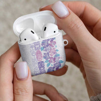 Christmas Aloha Hawaii Tiki AirPods Case Hibiscus Winter Colors LT7 - Polynesian Pride