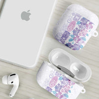 Christmas Aloha Hawaii Tiki AirPods Case Hibiscus Winter Colors LT7 - Polynesian Pride