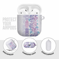 Christmas Aloha Hawaii Tiki AirPods Case Hibiscus Winter Colors LT7 - Polynesian Pride