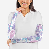 Christmas Aloha Hawaii Tiki Arm Sleeves Hibiscus Winter Colors - Polynesian Pride