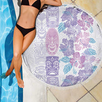 Christmas Aloha Hawaii Tiki Beach Blanket Hibiscus Winter Colors - Polynesian Pride