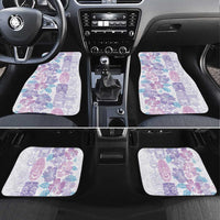Christmas Aloha Hawaii Tiki Car Mats Hibiscus Winter Colors - Polynesian Pride