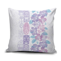 Christmas Aloha Hawaii Tiki Pillow Cover Hibiscus Winter Colors - Polynesian Pride