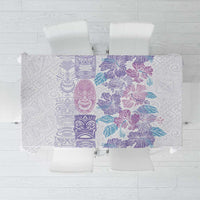Christmas Aloha Hawaii Tiki Tablecloth Hibiscus Winter Colors LT7 Lavender - Polynesian Pride