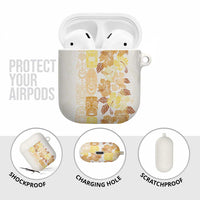 Christmas Aloha Hawaii Tiki AirPods Case Hibiscus Autumn Colors LT7 - Polynesian Pride