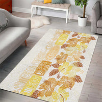Christmas Aloha Hawaii Tiki Area Rug Hibiscus Autumn Colors LT7 - Polynesian Pride