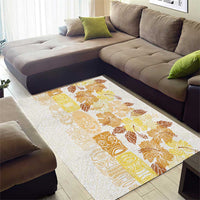 Christmas Aloha Hawaii Tiki Area Rug Hibiscus Autumn Colors LT7 - Polynesian Pride