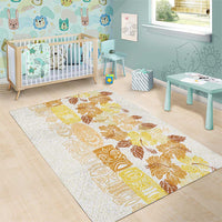 Christmas Aloha Hawaii Tiki Area Rug Hibiscus Autumn Colors LT7 - Polynesian Pride