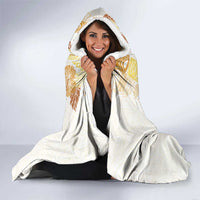 Christmas Aloha Hawaii Tiki Hooded Blanket Hibiscus Autumn Colors - Polynesian Pride