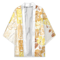 Christmas Aloha Hawaii Tiki Kimono Hibiscus Autumn Colors - Polynesian Pride