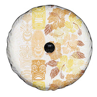 Christmas Aloha Hawaii Tiki Spare Tire Cover Hibiscus Autumn Colors - Polynesian Pride