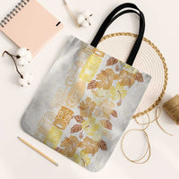 Christmas Aloha Hawaii Tiki Tote Bag Hibiscus Autumn Colors - Polynesian Pride