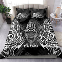 New Zealand Rugby Bedding Set 2023 World Cup Aotearoa Haka Face LT7 - Polynesian Pride
