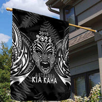 New Zealand Rugby Garden Flag 2023 World Cup Aotearoa Haka Face LT7 - Polynesian Pride