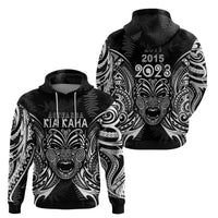 New Zealand Rugby Hoodie 2023 World Cup Aotearoa Haka Face LT7 - Polynesian Pride