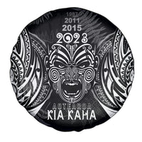 New Zealand Rugby Spare Tire Cover 2023 World Cup Aotearoa Haka Face LT7 - Polynesian Pride