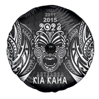 New Zealand Rugby Spare Tire Cover 2023 World Cup Aotearoa Haka Face LT7 - Polynesian Pride