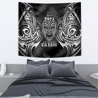 New Zealand Rugby Tapestry 2023 World Cup Aotearoa Haka Face LT7 - Polynesian Pride