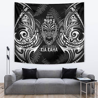 New Zealand Rugby Tapestry 2023 World Cup Aotearoa Haka Face LT7 - Polynesian Pride