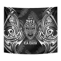 New Zealand Rugby Tapestry 2023 World Cup Aotearoa Haka Face LT7 - Polynesian Pride