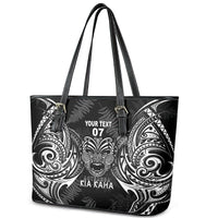 New Zealand Rugby Leather Tote Bag 2023 World Cup Aotearoa Create History LT7 - Polynesian Pride