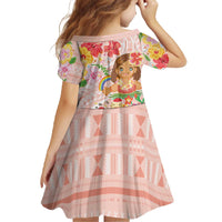 Aloha Hawaii Family Matching Off The Shoulder Long Sleeve Dress and Hawaiian Shirt Kawaii Mele Kalikimaka - Pastel Fever