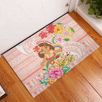 Aloha Hawaii Rubber Doormat Kawaii Mele Kalikimaka - Pastel Fever LT7 - Polynesian Pride