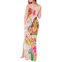 Aloha Hawaii Tank Maxi Dress Kawaii Mele Kalikimaka - Pastel Fever LT7 - Polynesian Pride