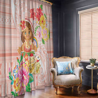 Aloha Hawaii Window Curtain Kawaii Mele Kalikimaka - Pastel Fever LT7 - Polynesian Pride