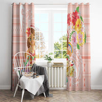 Aloha Hawaii Window Curtain Kawaii Mele Kalikimaka - Pastel Fever LT7 - Polynesian Pride
