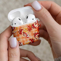 Orange Palaka Hawaii Aloha AirPods Case Koi Pond Mix Japanese Maple LT7 - Polynesian Pride