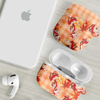 Orange Palaka Hawaii Aloha AirPods Case Koi Pond Mix Japanese Maple LT7 - Polynesian Pride