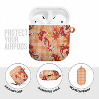 Orange Palaka Hawaii Aloha AirPods Case Koi Pond Mix Japanese Maple LT7 - Polynesian Pride