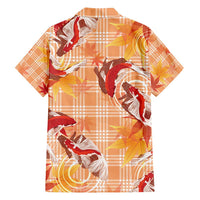 Orange Palaka Hawaii Aloha Family Matching Tank Maxi Dress and Hawaiian Shirt Koi Pond Mix Japanese Maple - Polynesian Pride