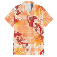 Orange Palaka Hawaii Aloha Hawaiian Shirt Koi Pond Mix Japanese Maple LT7 Orange - Polynesian Pride