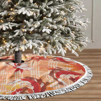 Orange Palaka Hawaii Aloha Tree Skirt Koi Pond Mix Japanese Maple - Polynesian Pride